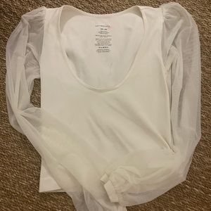 free people white blouse